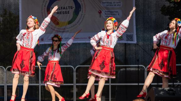 Ukrainische Tanzwerkstatt bei ihrem Auftritt